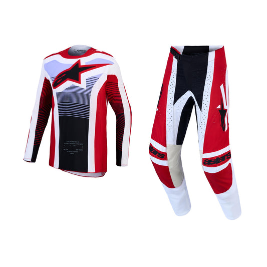 Alpinestars 2027 Techstar Maven Gear Set - Fire Red White Lavender Black