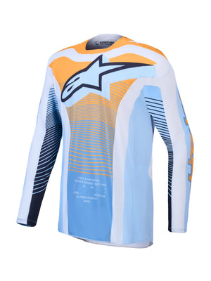 Alpinestars 2027 Techstar Maven Jersey - Dust Blue Tangerine Black