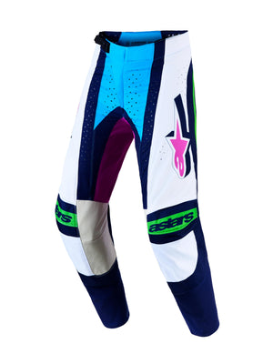 Alpinestars 2027 Techstar Maven Pants - White Blithe Blue Green Fluo