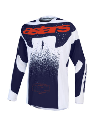Alpinestars 2027 Techstar Swan Jersey - Light Lilac Dark Gray Red Fluo