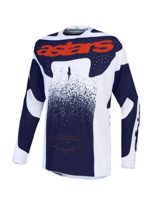 Alpinestars 2027 Techstar Swan Jersey - Light Lilac Dark Gray Red Fluo