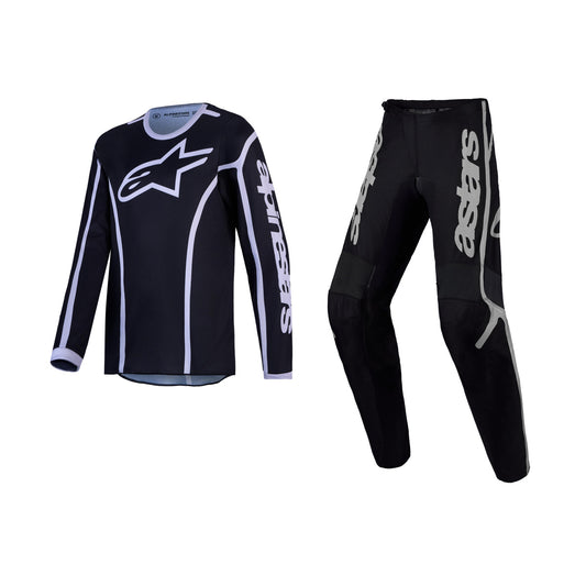 Alpinestars 2027 Youth Fluid Apex V2 Gear Set - Black Silver