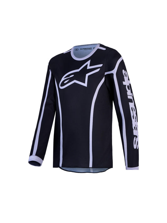 Alpinestars 2027 Youth Fluid Apex V2 Jersey - Black Silver