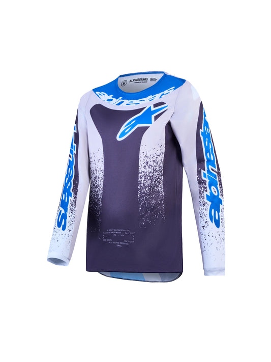 Alpinestars 2027 Youth Fluid Drag Jersey - Graystone Light Lilac UCLA Blue