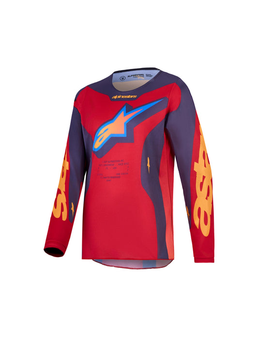 Alpinestars 2027 Youth Fluid Hunt Jersey - Fire Red Graystone Hot Coral