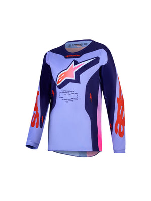 Alpinestars 2027 Youth Fluid Hunt Jersey - Light Violet Deep Purple Pink Fluo