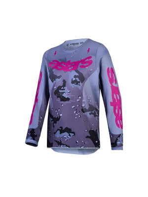 Alpinestars 2027 Youth Fluid Lone Jersey - Gray Camo Purple
