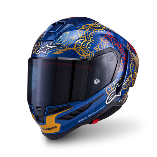 Alpinestars Supertech R10 Limited Edition Martinator Thai Helmet - Blue/Black/Red/Gold Glossy