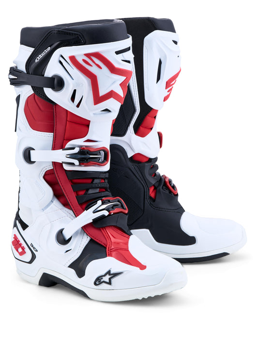 Alpinestars 2027 Tech 10 Boots - White Black Bright Red