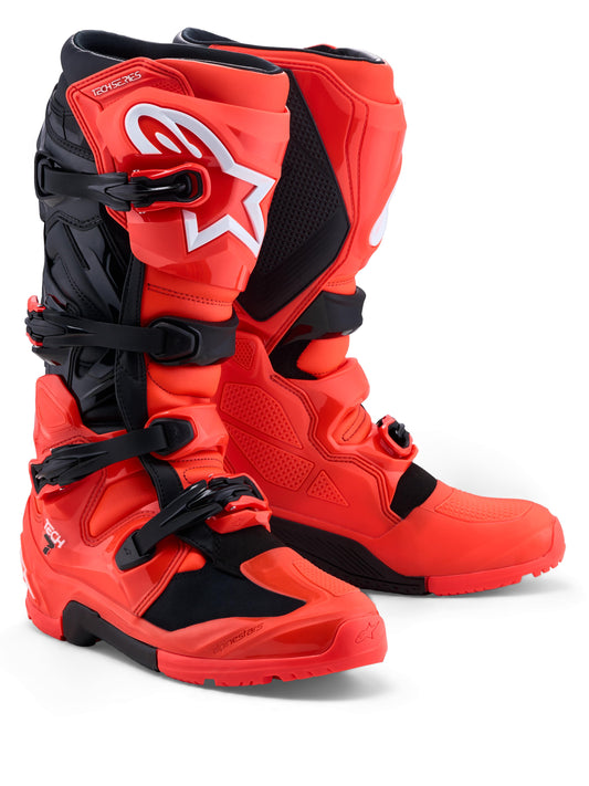 Alpinestars 2027 Tech 7 Enduro Boots - Fluro Red Black