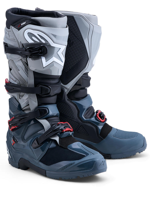 Alpinestars 2027 Tech 7 Enduro Drystar® Boots - Dark Gray Mid Gray Bright Red