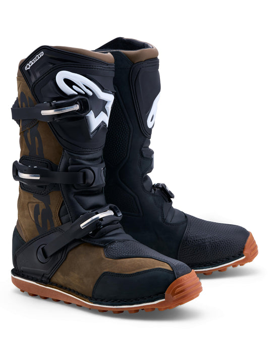 Alpinestars 2027 Tech T Trials Boots - Brown Black Gum