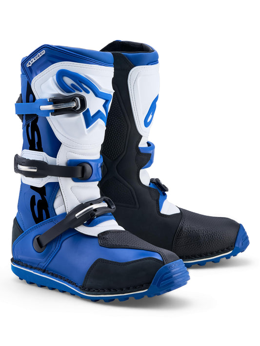 Alpinestars 2027 Tech T Trials Boots - Dark Blue Black White