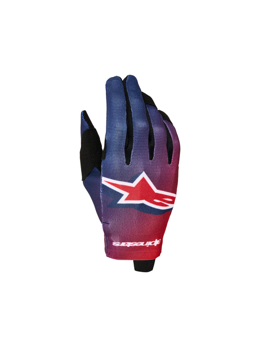 Alpinestars 2027 Youth & Kids Radar Gloves - Fire Red Deep Blue