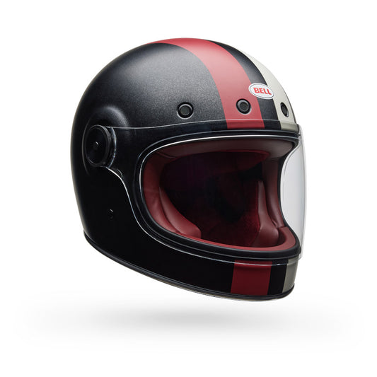 BELL BULLITT GT COMMANDER HELMET - MATTE BLACK/WHITE