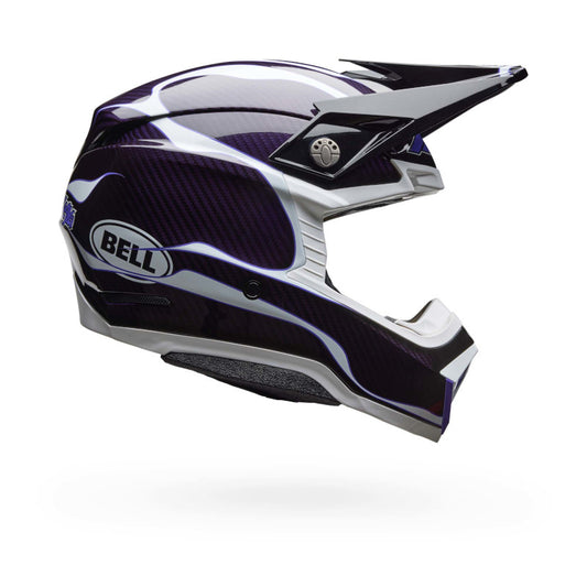 BELL MOTO-10 SPHERICAL SLAYCO HELMET - GLOSS BLACK/WHITE