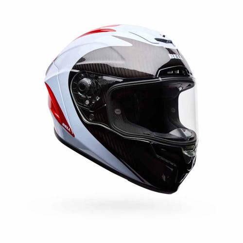 BELL RACE STAR FLEX FLUID HELMET - RED/WHITE
