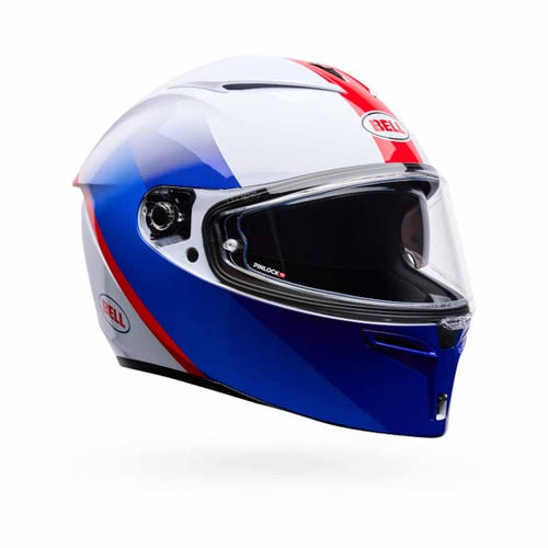 BELL LITHIUM BASH HELMET - WHITE/BLUE – Cully's Yamaha