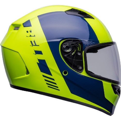 BELL QUALIFIER TURNPIKE HELMET - HI-VIS YELLOW/NAVY