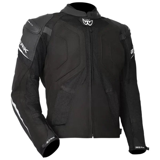 BERIK AMARO TEXTILE/LEATHER JACKET - BLACK