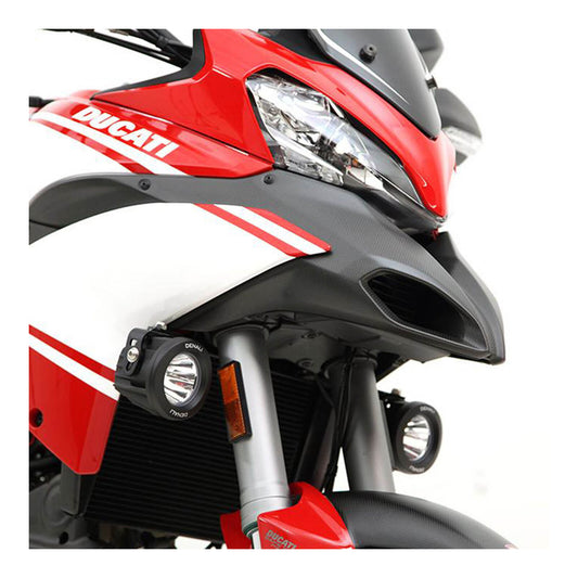 Denali Auxiliary Light Mount Brackets - Ducati Multistrada 1200 (All) \'10-\'14