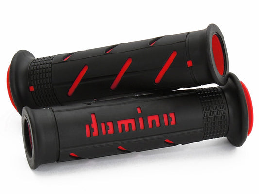 Domino A250 Road Grips - Black Red