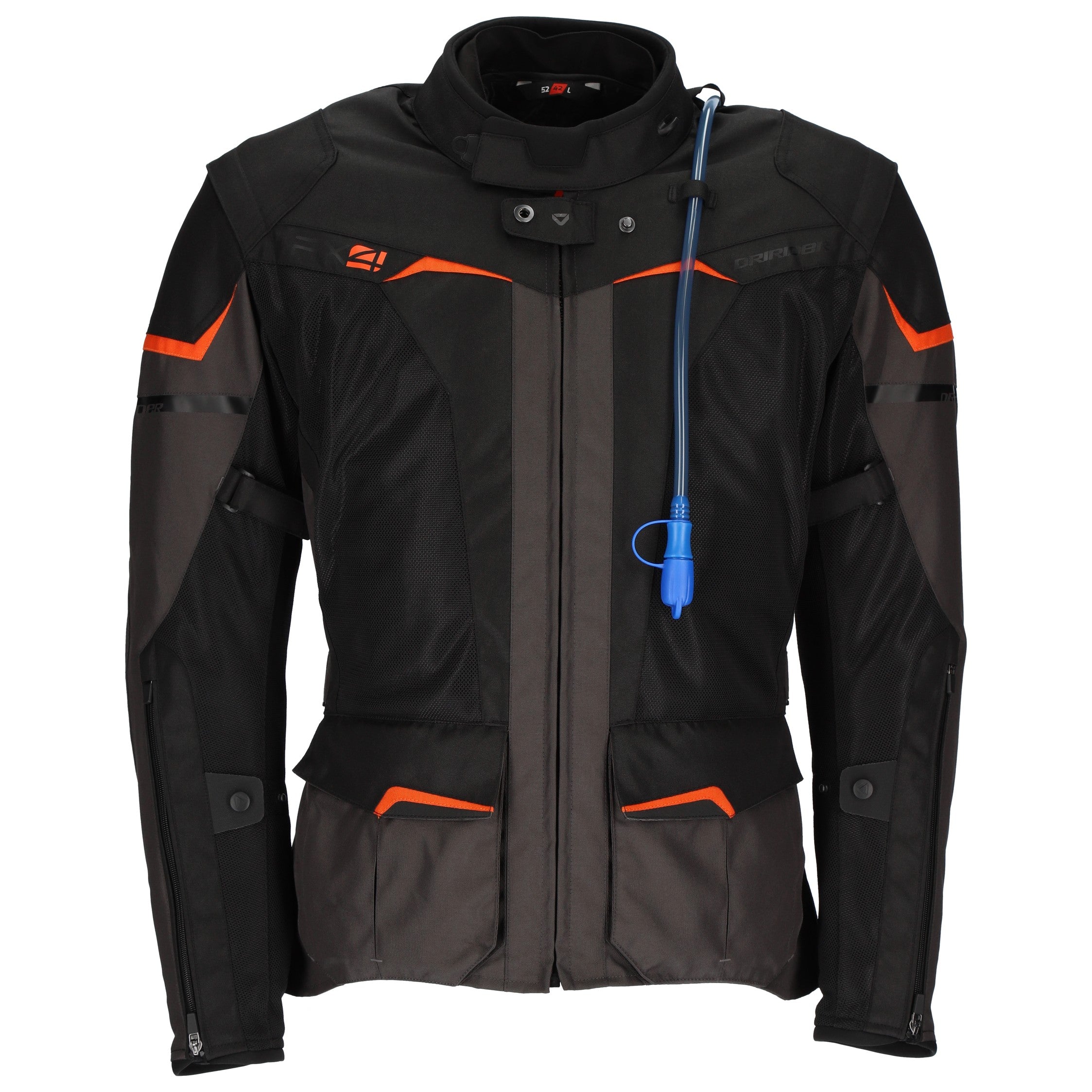Dri Ride DRIRIDER RX4 ADVENTURE JACKET - BLACK/GREY/ORANGE – Cully's Yamaha
