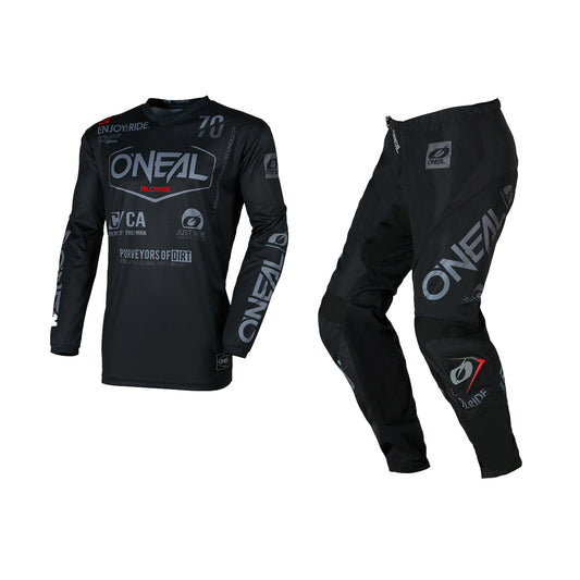ONEAL 2026 ELEMENT BRAND GEAR SET - BLACK/GREY