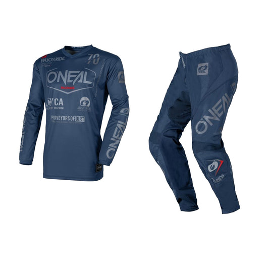 ONEAL 2026 ELEMENT BRAND GEAR SET - NAVY BLUE/GREY