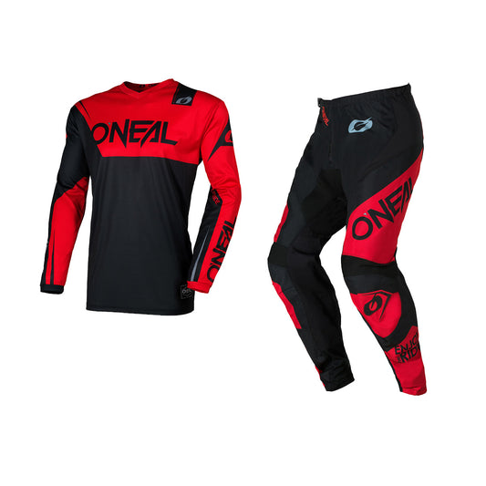 ONEAL 2026 ELEMENT RACEWEAR GEAR SET - BLACK/RED