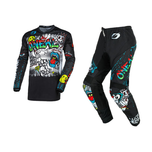 ONEAL 2026 ELEMENT RANCID GEAR SET - BLACK/WHITE