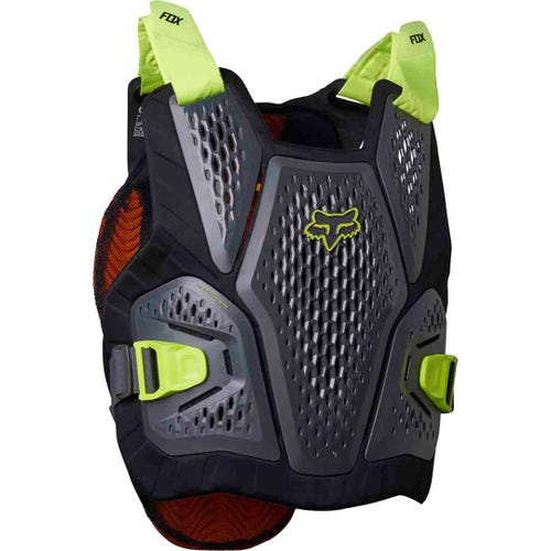 FOX RACEFRAME IMPACT SOFT BACK CE D3O CHEST GUARD - DARK SHADOW