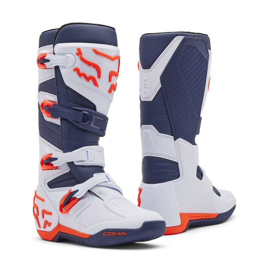 FOX COMP BOOTS - WHITE/NAVY