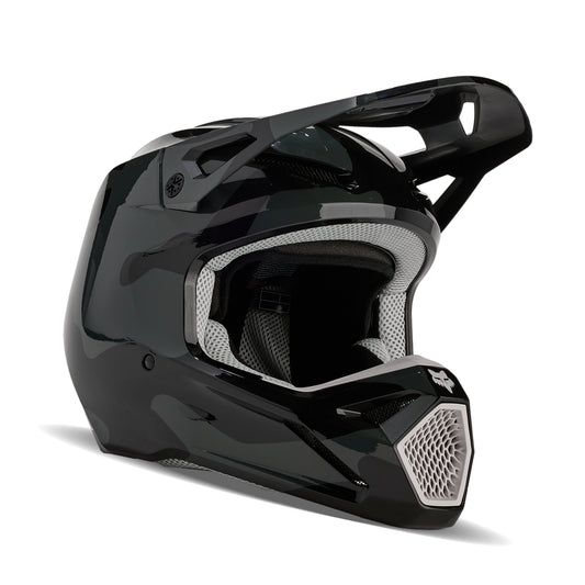 FOX 2025 V1 BNKR HELMET - BLACK CAMO