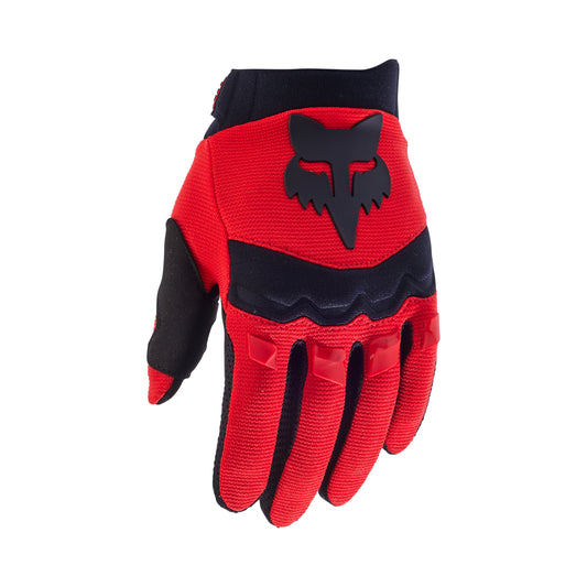 FOX 2025 YOUTH DIRTPAW GLOVES - FLO RED