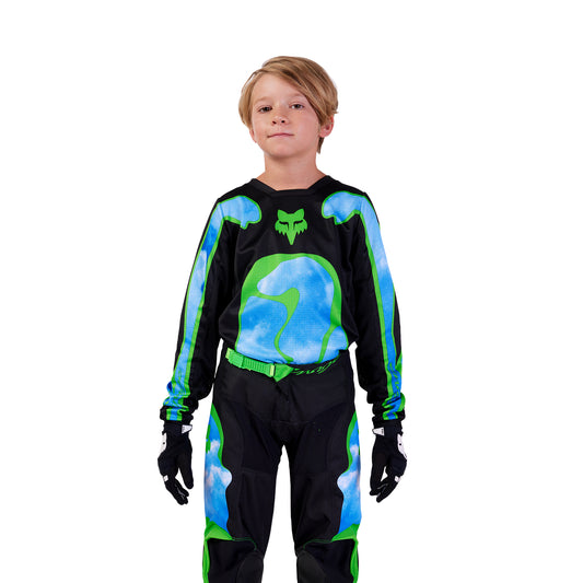 FOX 2024 YOUTH 180 ATLAS JERSEY - BLACK/GREEN