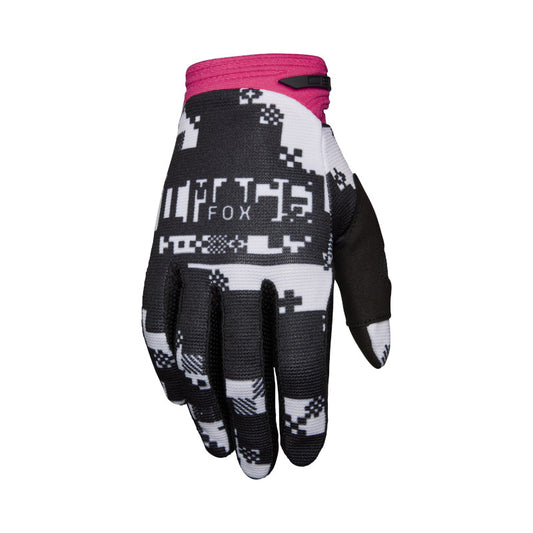 FOX  180 DIGI IMAGE GLOVES - BLACK/PINK