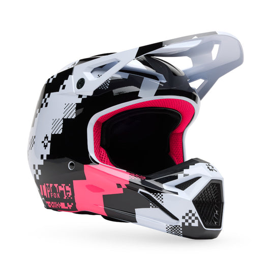 FOX 2025 V1 DIGI IMAGE HELMET - BLACK/PINK