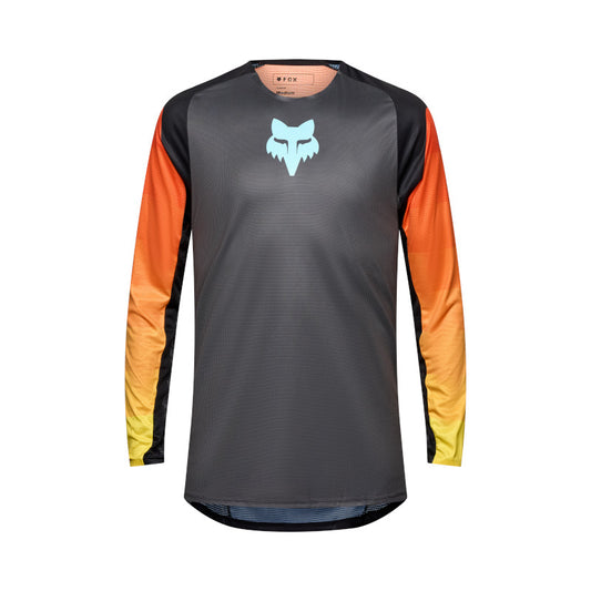 FOX 2025 FLEXAIR GRID JERSEY - BLACK/ORANGE