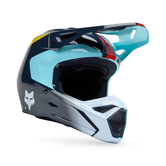 FOX 2025 YOUTH V1 ELEVATED HELMET - LIGHT BLUE