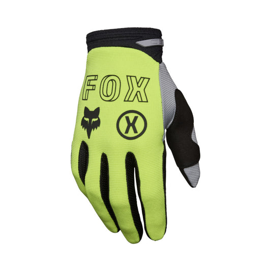 FOX  180 FLOW GLOVES - FLO YELLOW