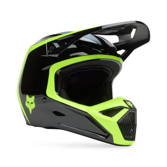 FOX 2025 V1 FLOW HELMET - BLACK/YELLOW