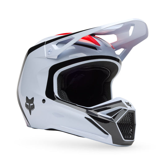 FOX 2025 V1 FLOW HELMET - WHITE/RED