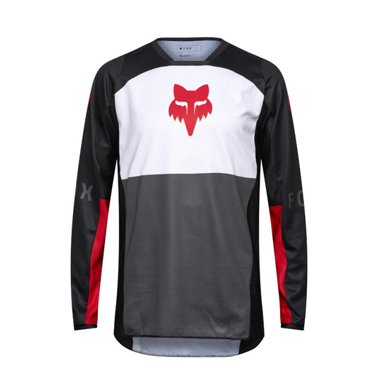 FOX 2025 180 FLOW JERSEY - WHITE/RED