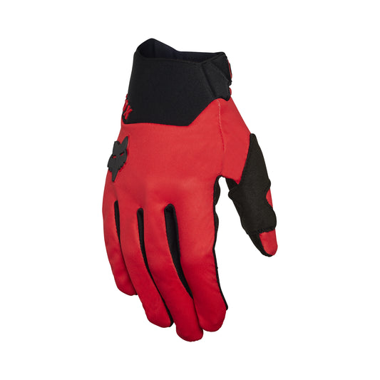 FOX DEFEND WIND OFFROAD GLOVES - FLO RED