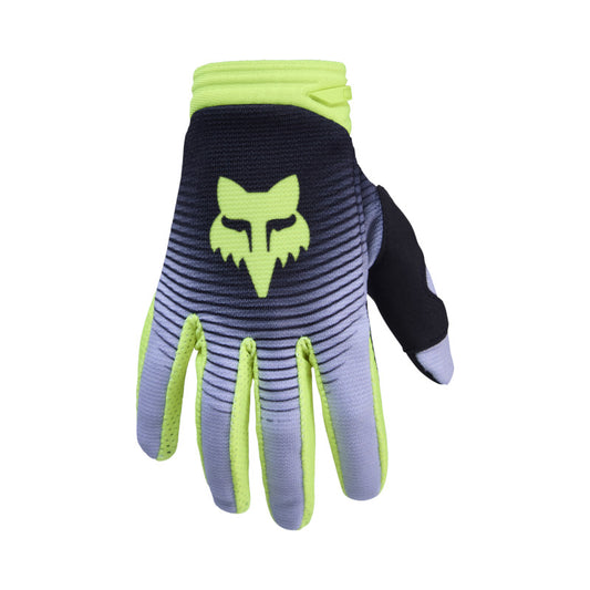 FOX YOUTH 180 COLLECT GLOVES - GREY/YELLOW