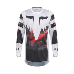 FOX 2026 180 KAIROS JERSEY - WHITE/FLO RED