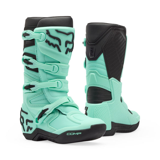 FOX YOUTH COMP BOOTS - TEAL