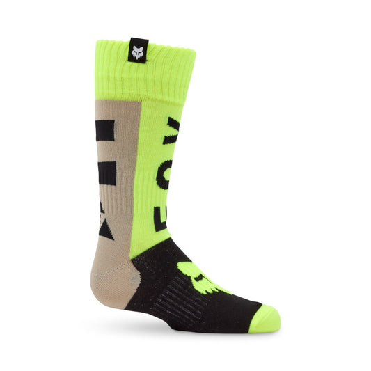 FOX YOUTH 180 COLLECT SOCKS - GREY/YELLOW