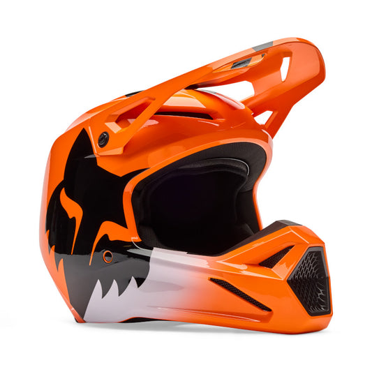 FOX 2026 YOUTH V1 SHIELD HELMET - FLO ORANGE